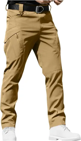 Cargo Pants for Men Baggy High Stretch Sweatpants Waterproof with Multi Pockets Sports and Outdoors Hiking Fishing Gear