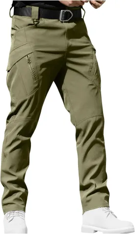 Cargo Pants for Men Baggy High Stretch Sweatpants Waterproof with Multi Pockets Sports and Outdoors Hiking Fishing Gear