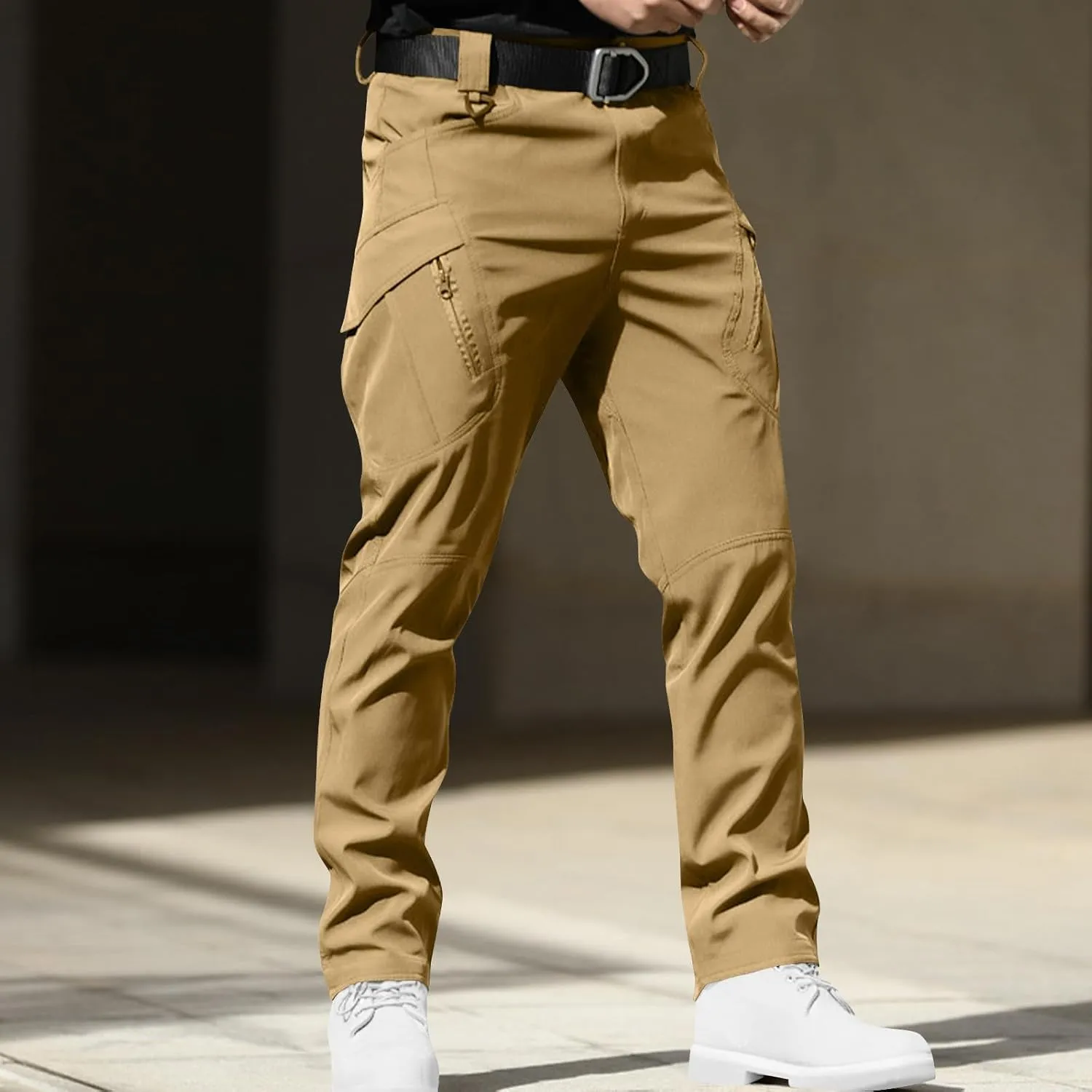 Cargo Pants for Men Baggy High Stretch Sweatpants Waterproof with Multi Pockets Sports and Outdoors Hiking Fishing Gear