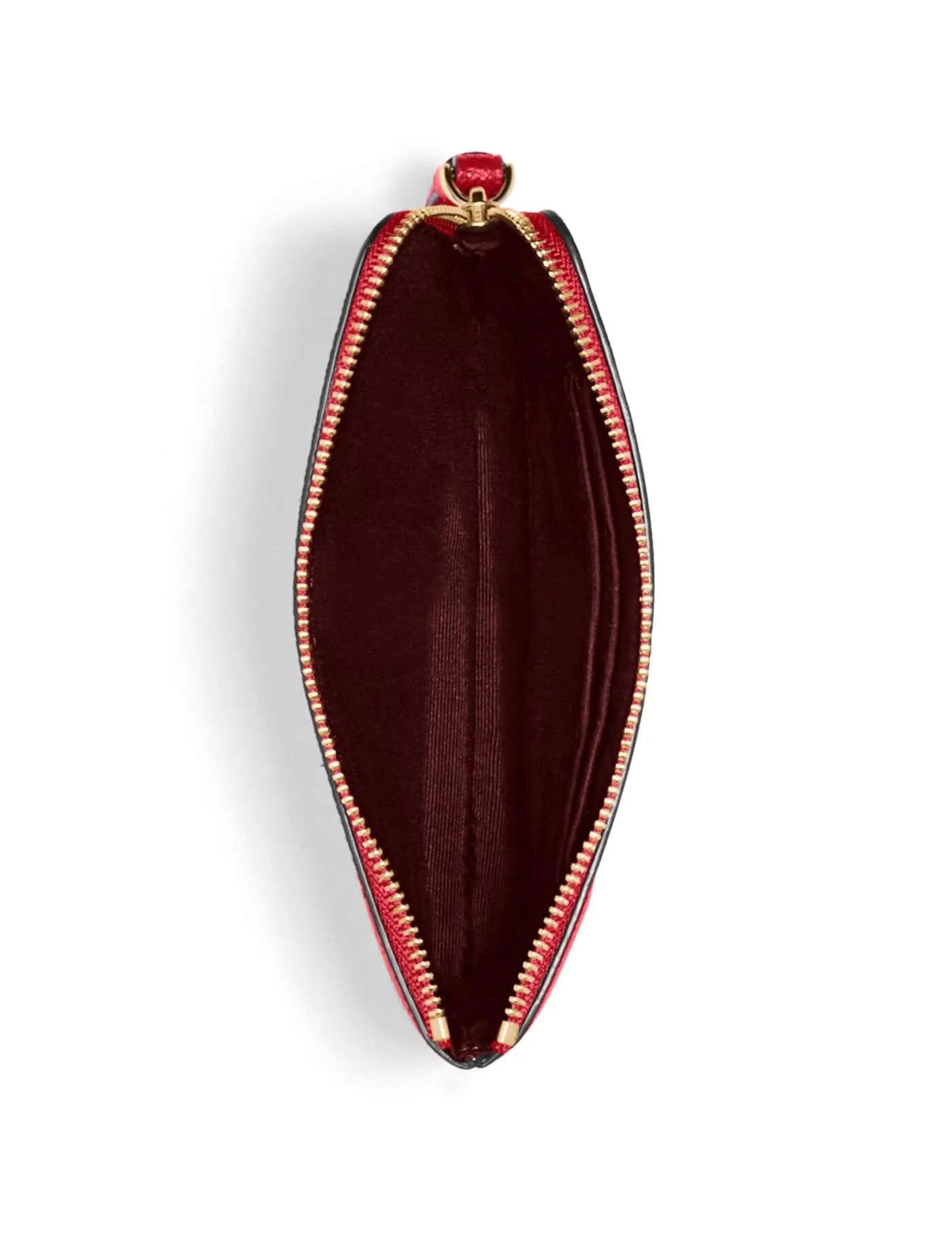 Coach Women's Red Corner Zip Wristlet