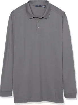 Cutter & Buck Men's Big & Tall 35 UPF, Long Sleeve Advantage Polo Shirt