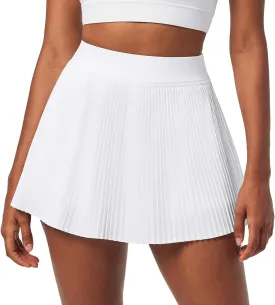 IUGA Golf Skirts for Women Pleated Tennis Skirt High Waisted Athletic Skorts A-Line Skirt with Shorts Underneath & Pockets
