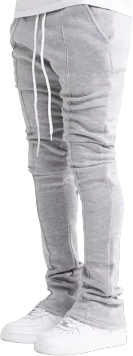 Men Y2K Stacked Flared Sweatpants Athletic Casual Loose Fit Sweatpants Big and Tall Drawstring Running Pants
