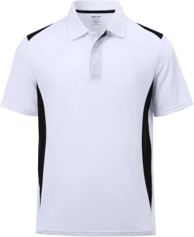 MOHEEN Men's Moisture-Wicking Golf Polo Shirts - Sun Protection Dry Fit M-7XL