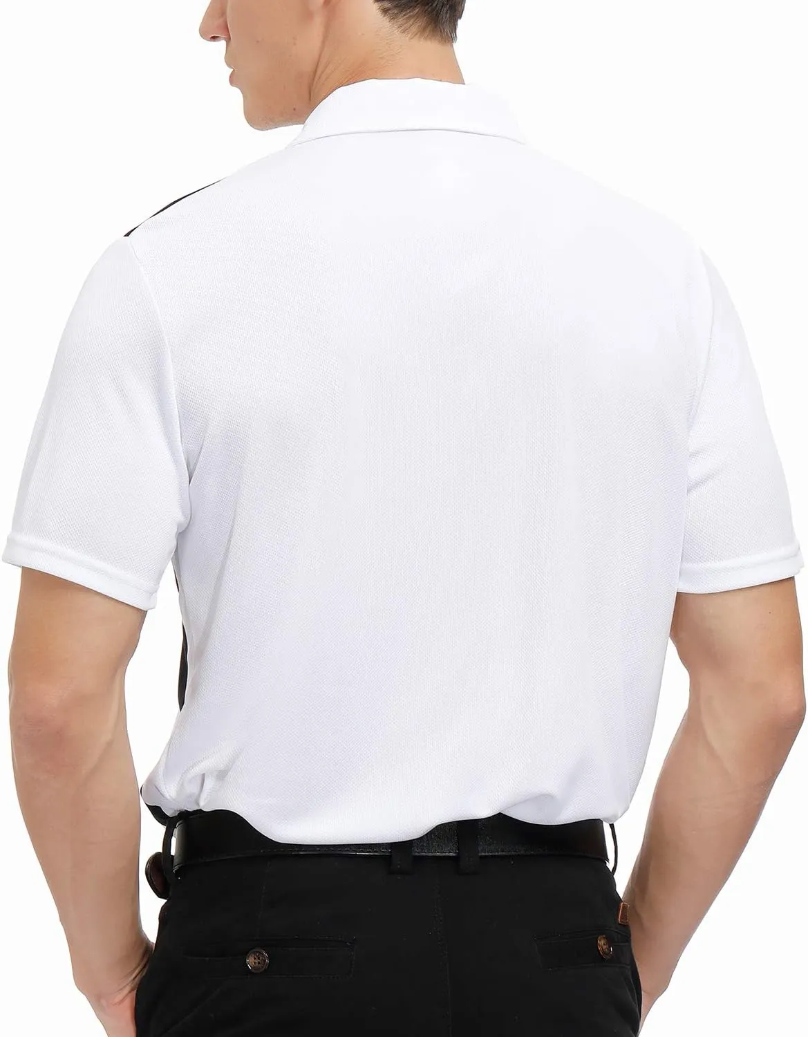 MOHEEN Men's Moisture-Wicking Golf Polo Shirts - Sun Protection Dry Fit M-7XL