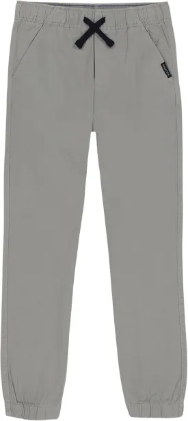 Nautica Boys' Pull-on Stretch Twill Jogger Pant, Drawstring Closure