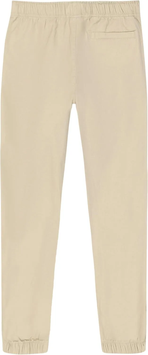 Nautica Boys' Pull-on Stretch Twill Jogger Pant, Drawstring Closure