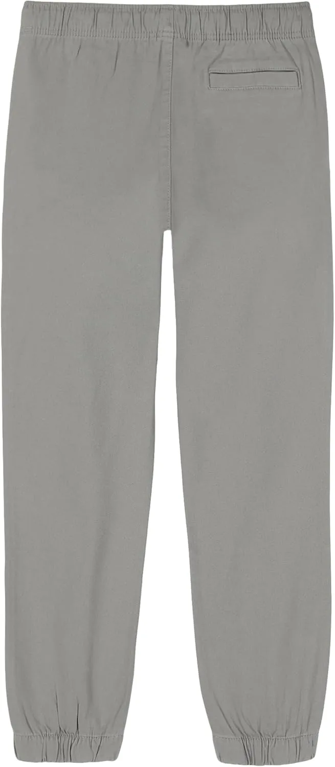 Nautica Boys' Pull-on Stretch Twill Jogger Pant, Drawstring Closure