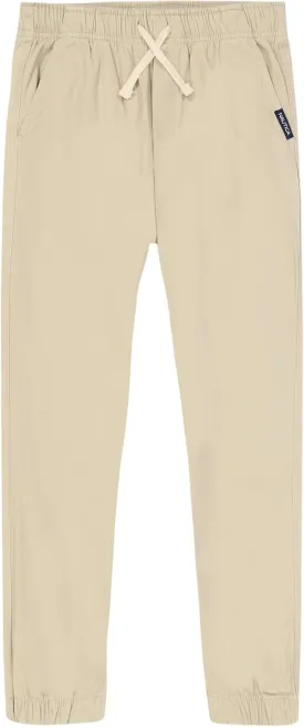 Nautica Boys' Pull-on Stretch Twill Jogger Pant, Drawstring Closure