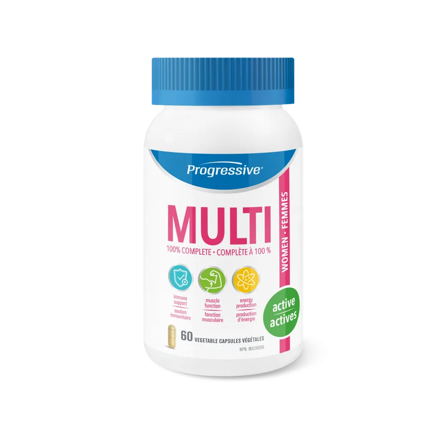 Progressive Multivitamin Active Women 60 Capsules