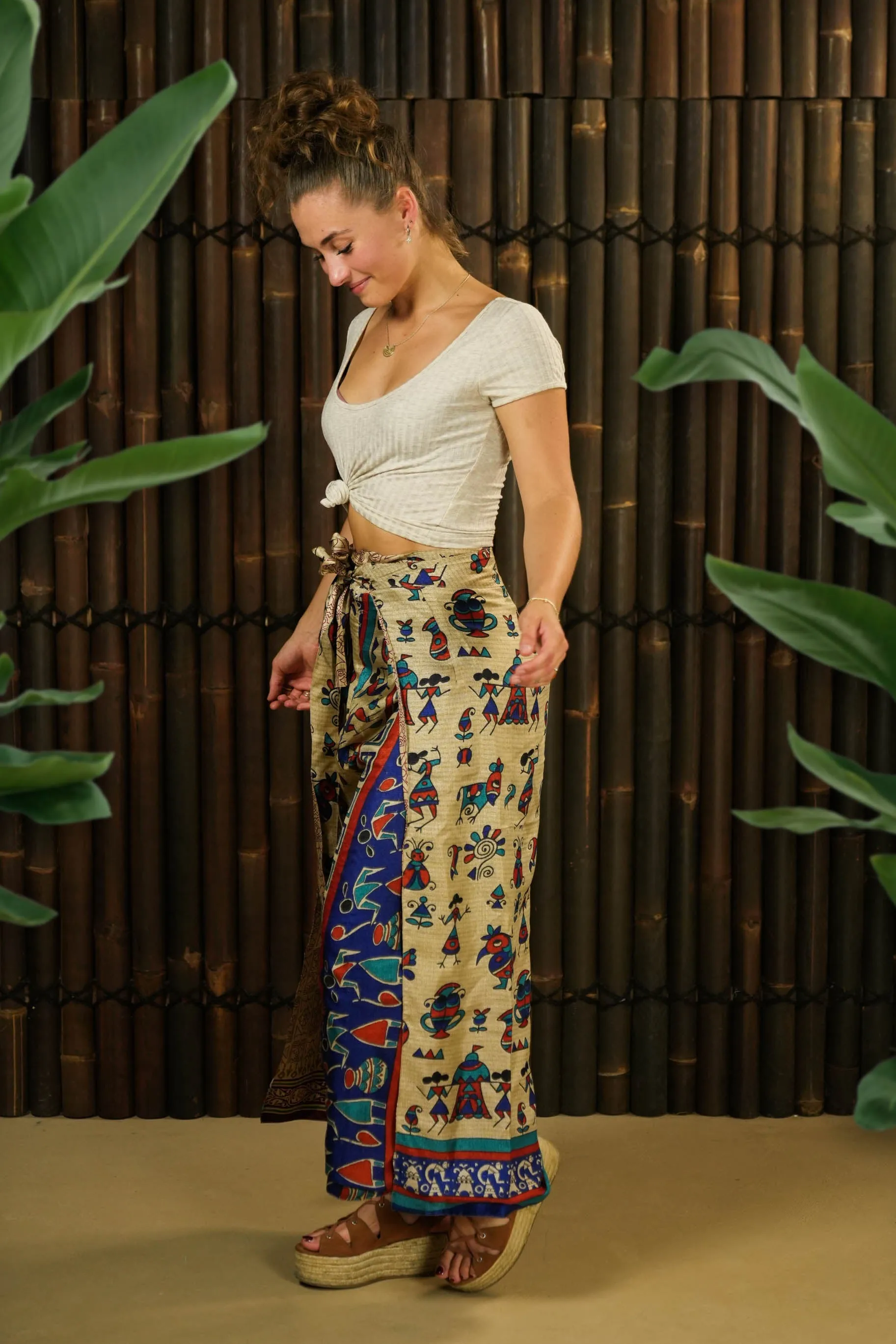 Reversible Wrap Trousers 'Kaizen' Short - With imperfections