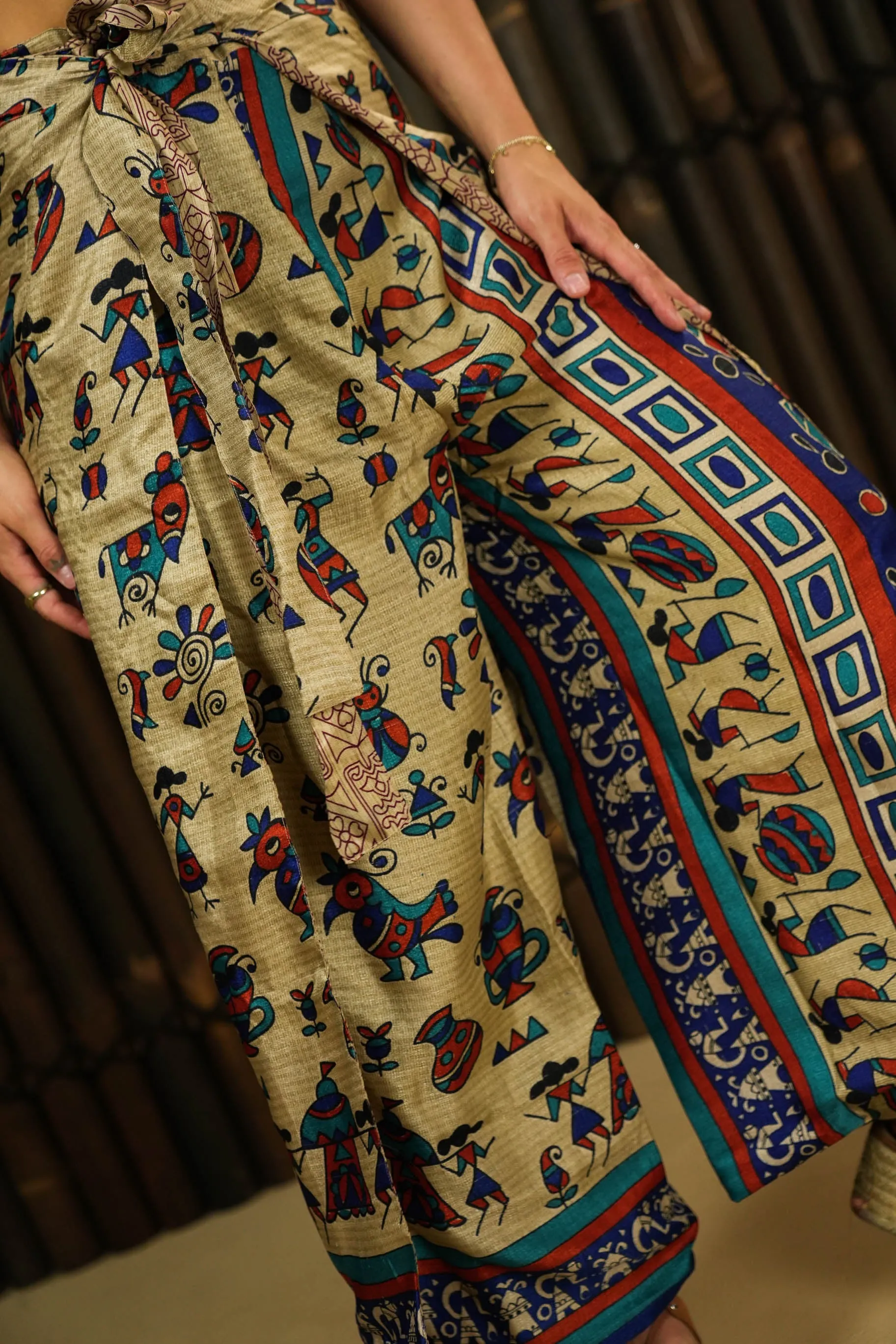 Reversible Wrap Trousers 'Kaizen' Short - With imperfections
