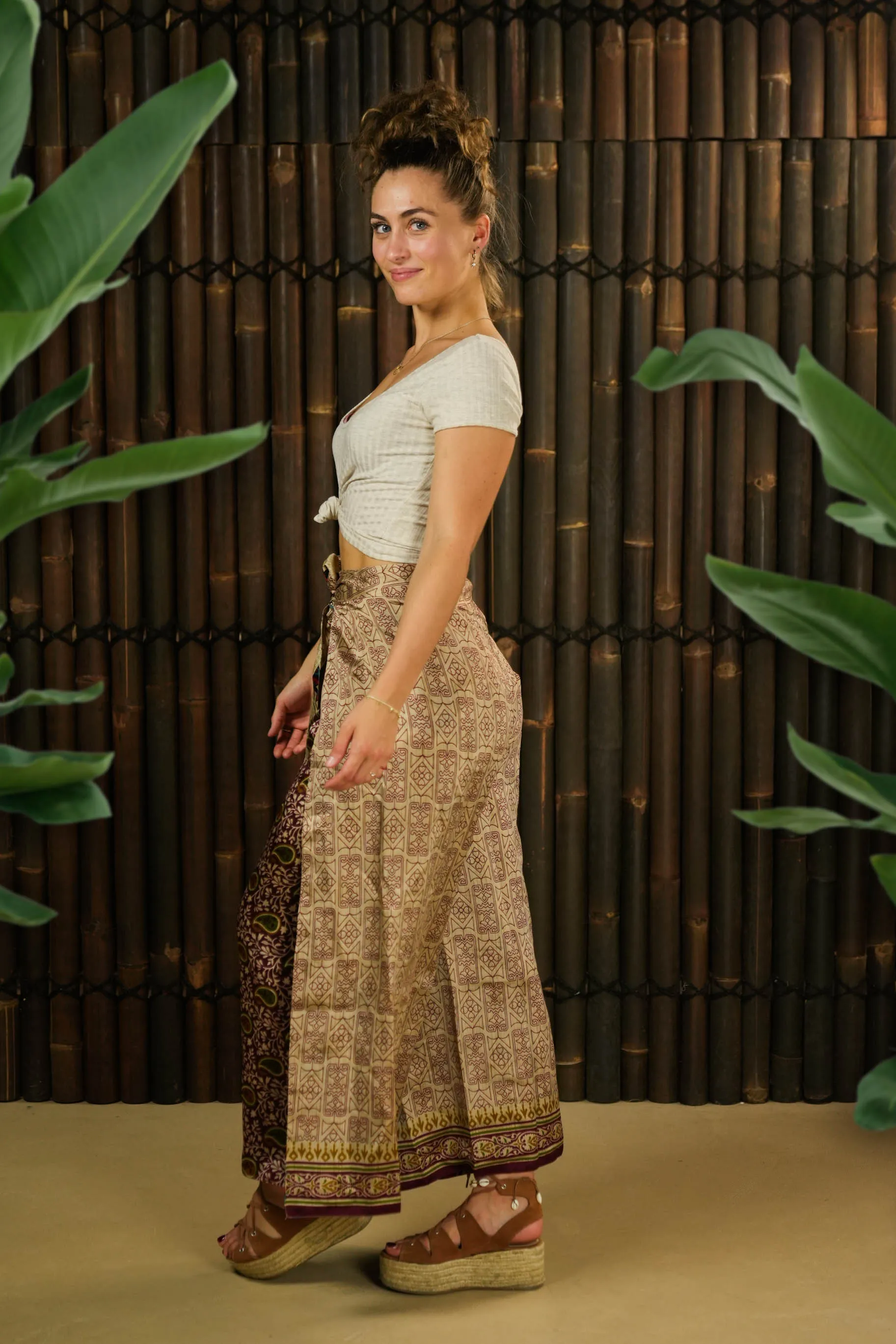 Reversible Wrap Trousers 'Kaizen' Short - With imperfections