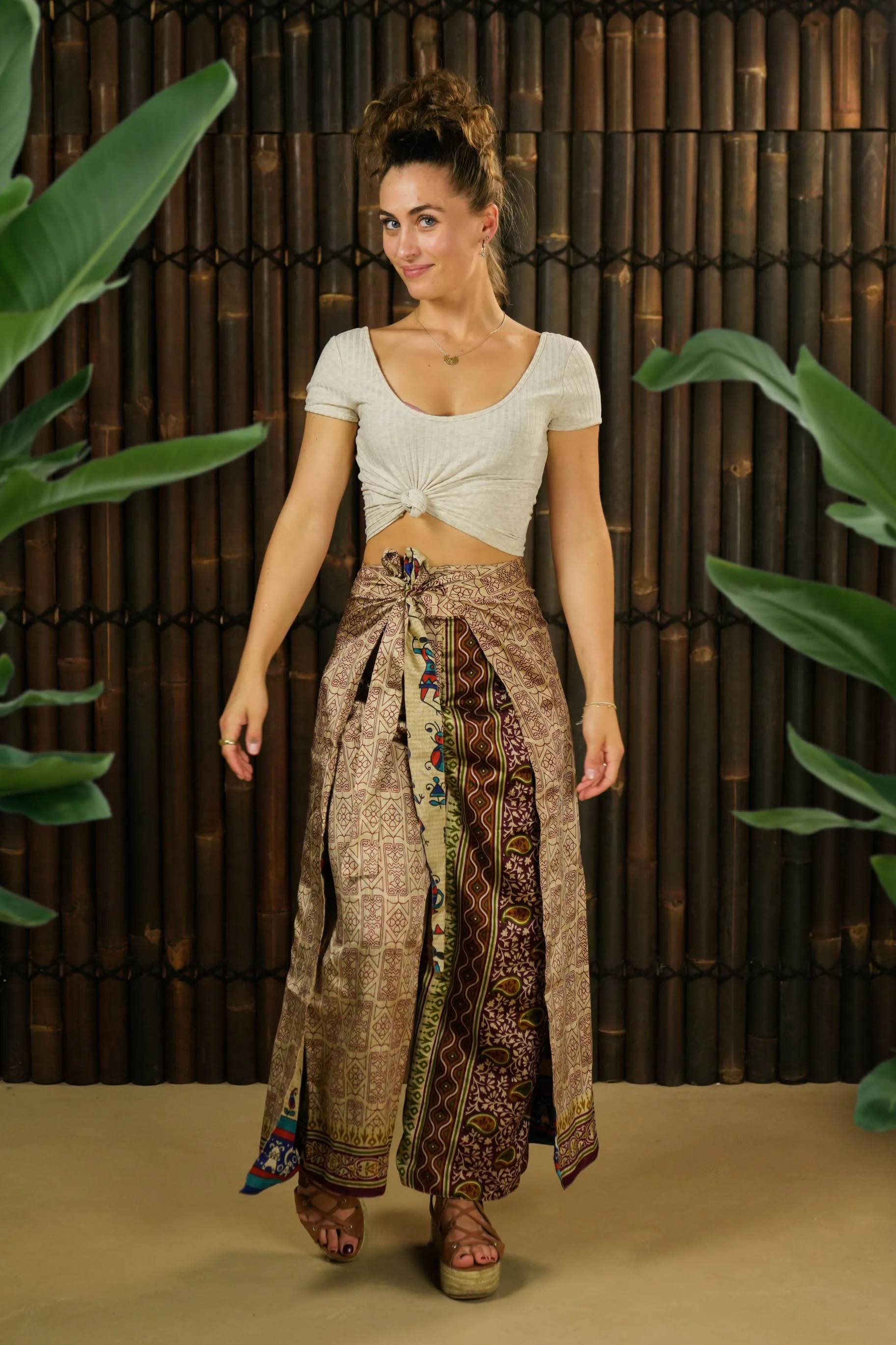 Reversible Wrap Trousers 'Kaizen' Short - With imperfections
