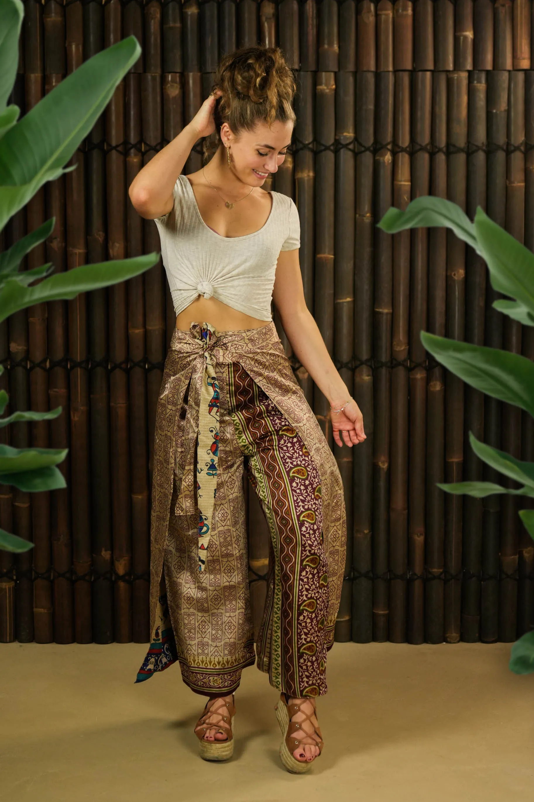 Reversible Wrap Trousers 'Kaizen' Short - With imperfections