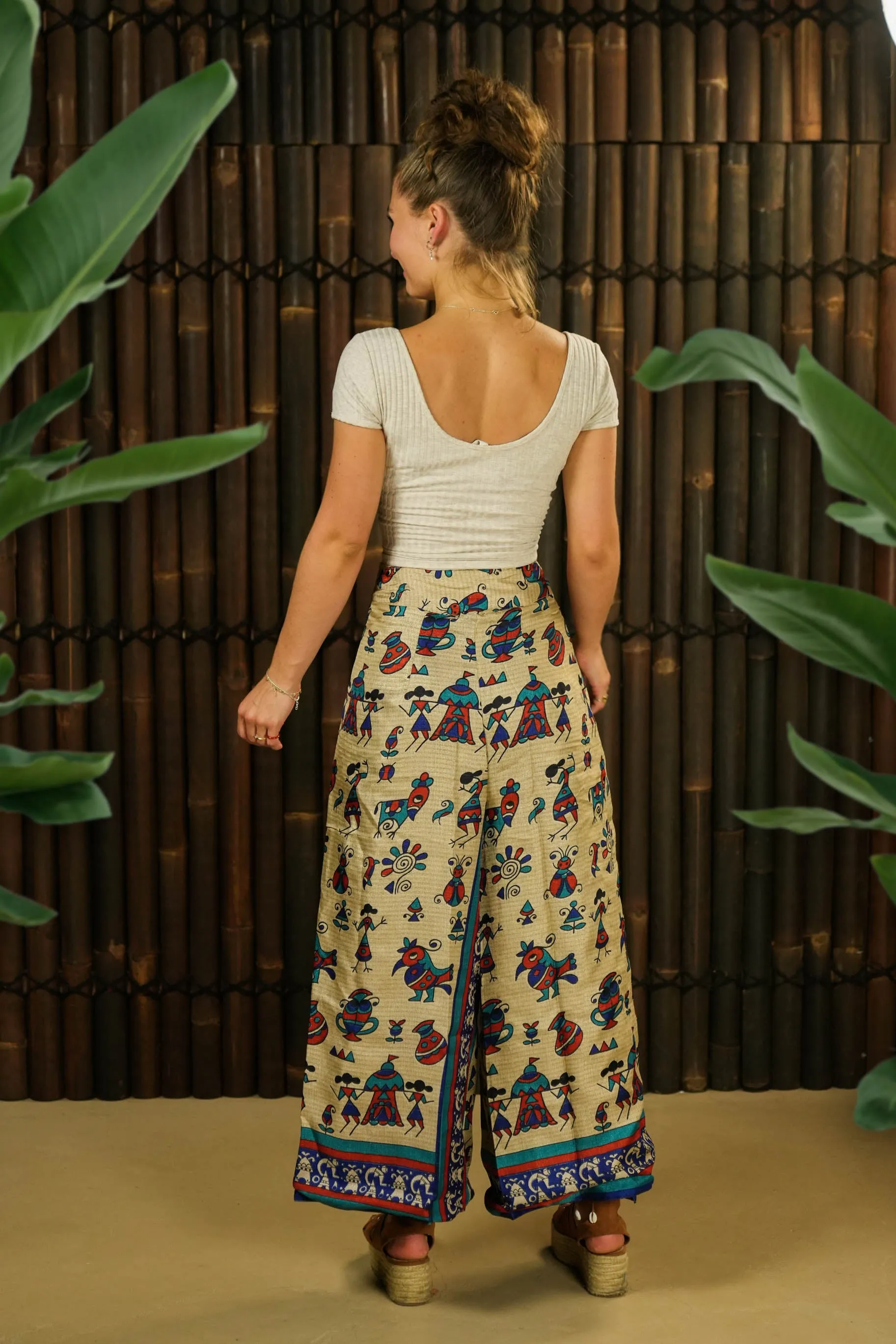 Reversible Wrap Trousers 'Kaizen' Short - With imperfections