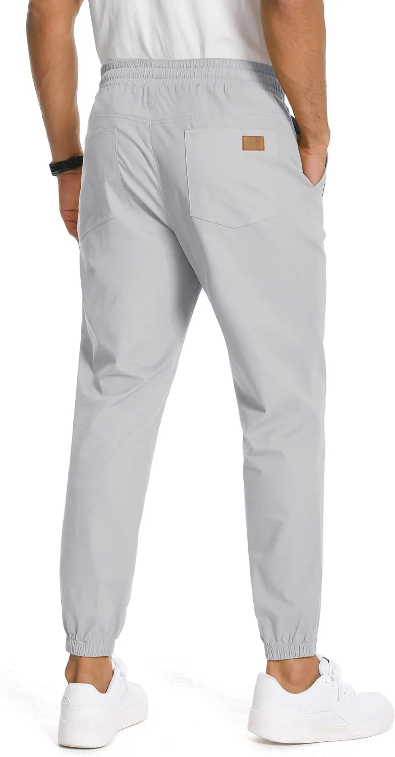 SEVEGO Tall Men's Casual Joggers 30"/32"/34"/36" Inseam Cotton Chino Cargo Pants Hiking Outdoor Sweatpants