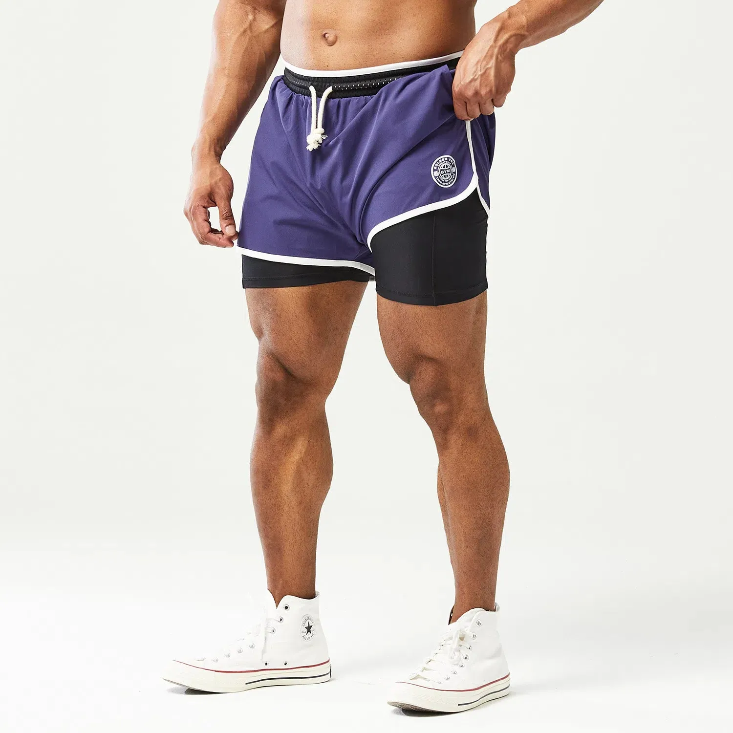 SQUATWOLF Men's Golden Era 2-in-1 Shorts