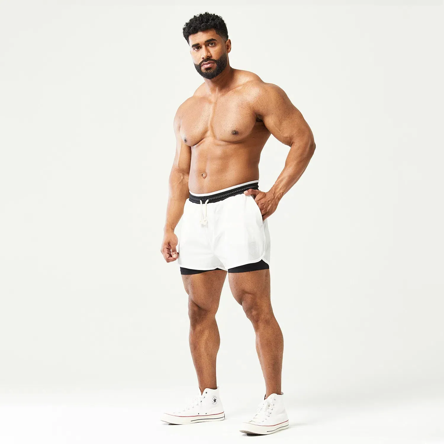 SQUATWOLF Men's Golden Era 2-in-1 Shorts