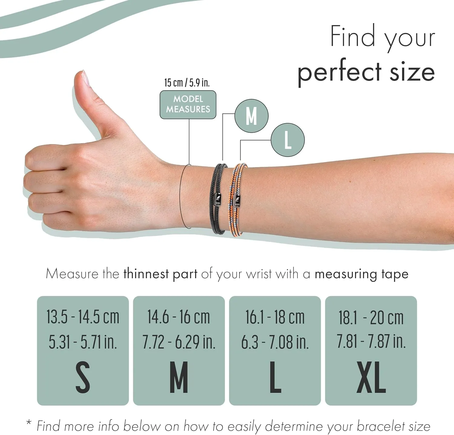 Wind Passion - Mens Bracelet, Durable Rope Wristband for Men, Versatile Pulseras Para Hombres - Waterproof, Magnetic Clasp, Ideal for Outdoor & Fashion