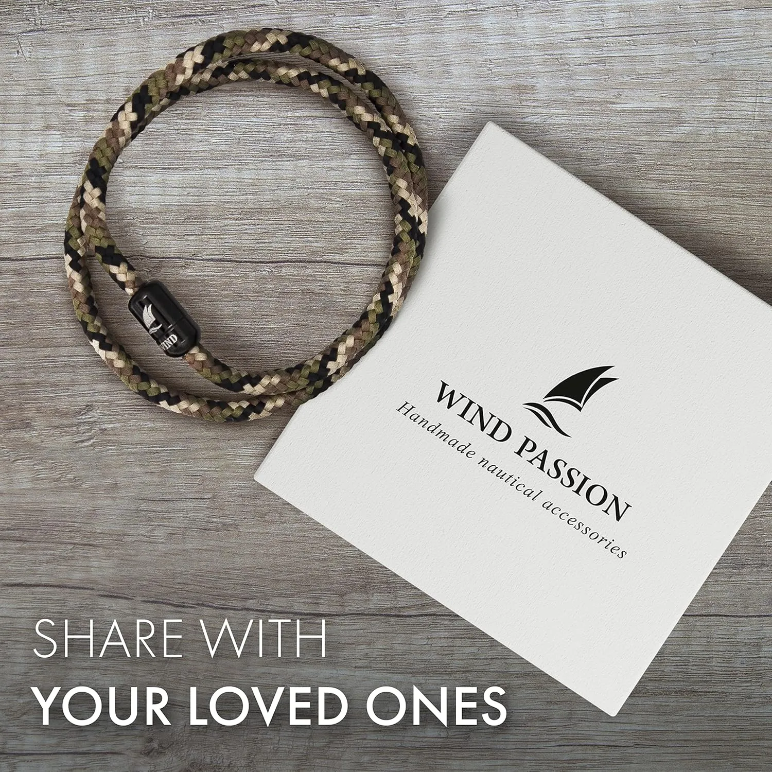 Wind Passion - Mens Bracelet, Durable Rope Wristband for Men, Versatile Pulseras Para Hombres - Waterproof, Magnetic Clasp, Ideal for Outdoor & Fashion