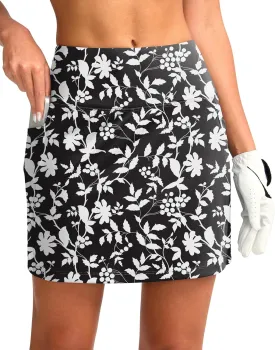 Women's Golf Skirts Skort 4 Side Pockets High Waisted Stretchy Tennis Skirt with Short Athletic Casual