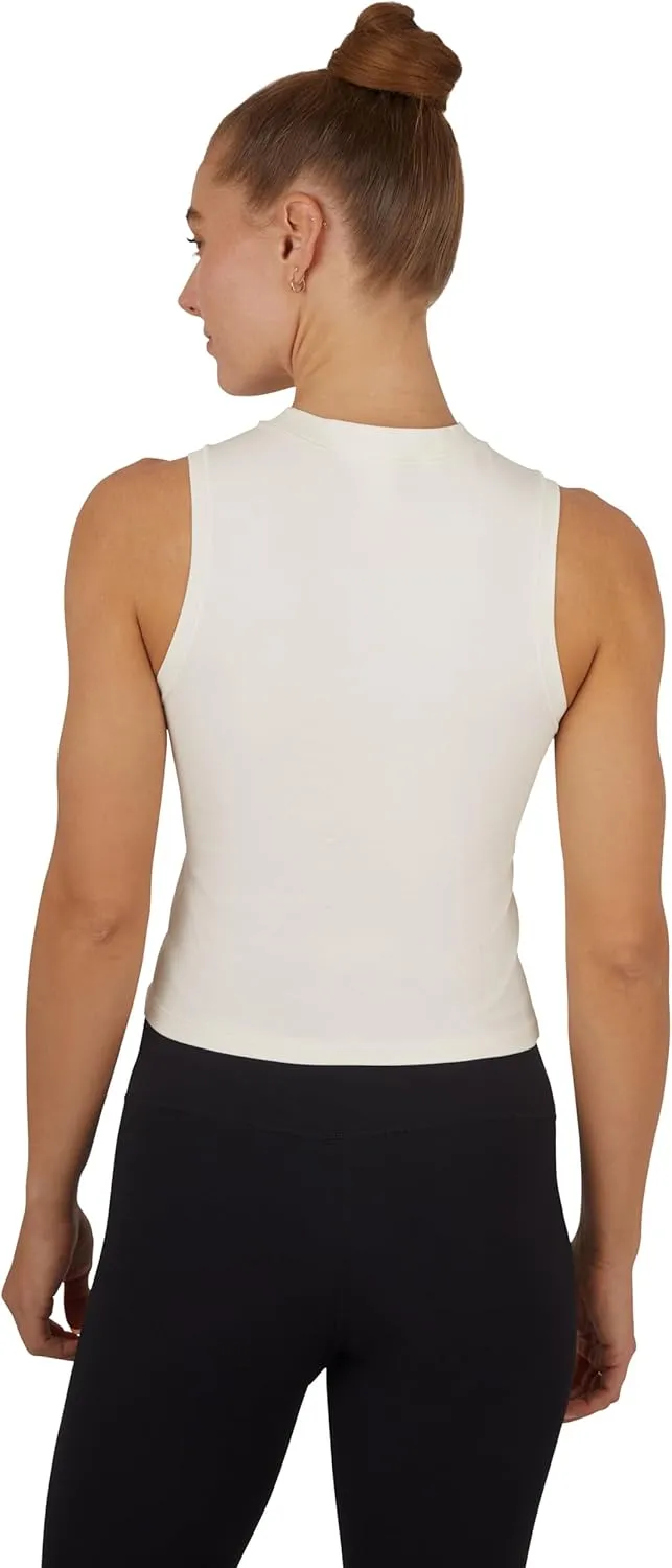 Yogalicious Womens Mock Neck Sleeveless Basic Tank Top Slim Fit Summer Shirts 1 Pack, 2 Pack, 3 Pack